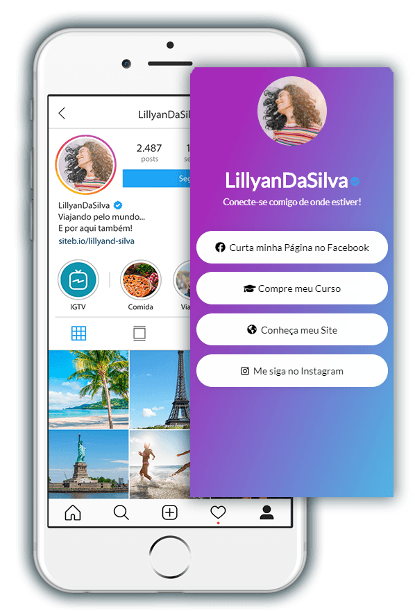 Página profissional integrada ao DerZaPP IA e Cartão Interativo
